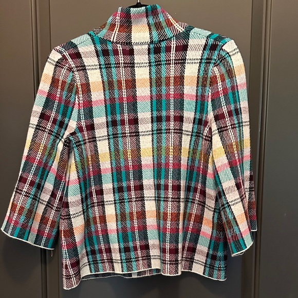 Rosetta Cropped Plaid Jacket Size XS - Picture 7 of 8